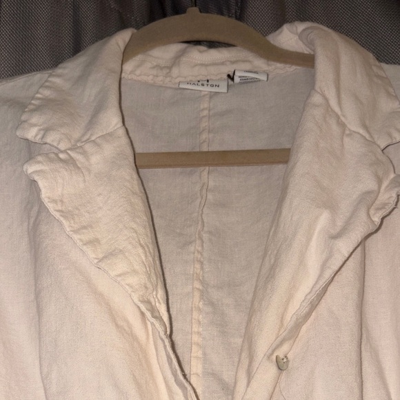 Cream Button-Up Ruffle  dress - Picture 5 of 7